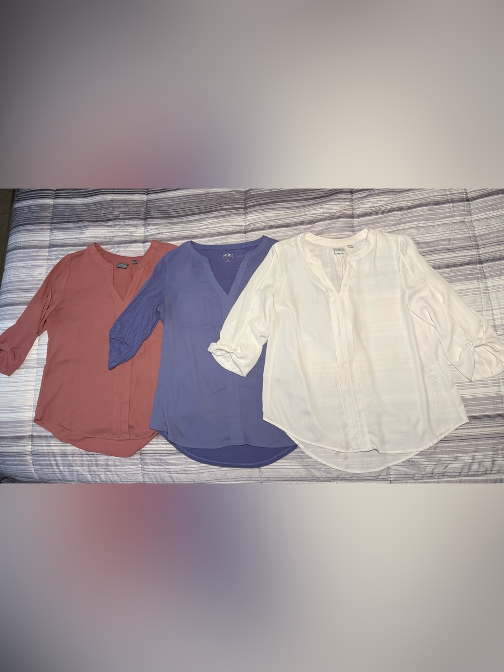 Soho V-Neck Blouses (4)